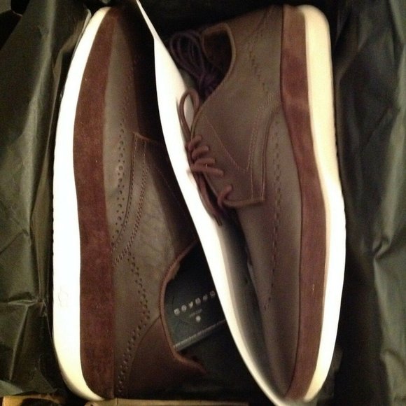 UGG Men's Cali Wing Toe Derby Dark Brown Leather casual shoes 11.5M - New in Box - Picture 5 of 8